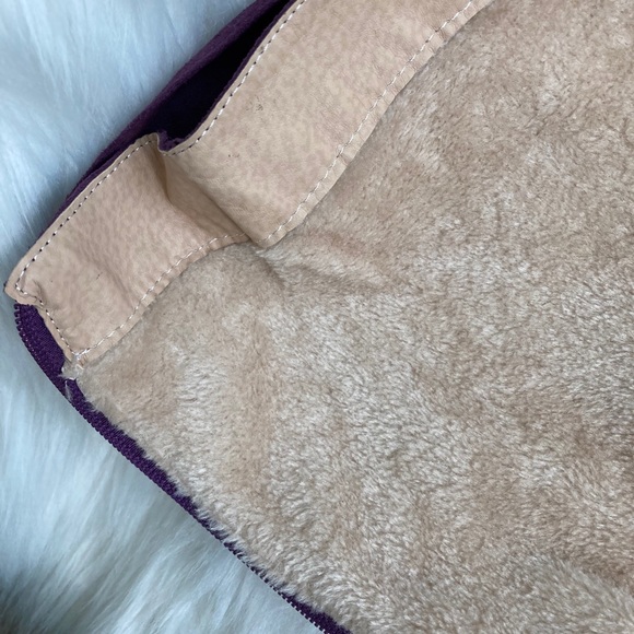 💋💋SUPER SOFT! 💋💋Vero Cuoio Purple Boots - Picture 6 of 8